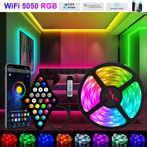 Led Strip Bluetooth Led Strips Lights 5m 10m RGB 5050 SMD 2835 Flexible Waterproof Tape Diode 15m 20m 25m 30m Led Lamp Ribbon