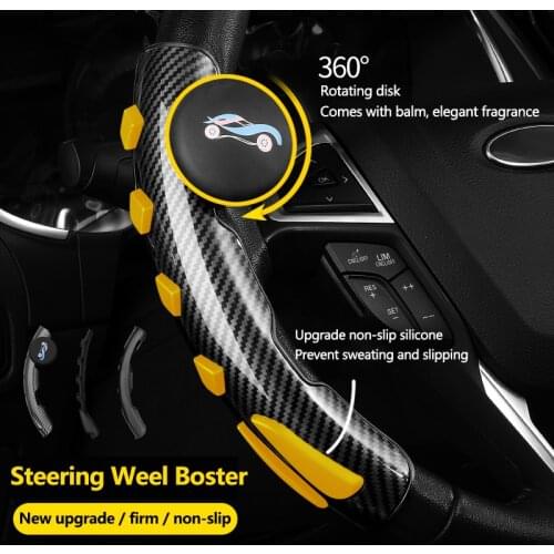 3 Colors Universal Car Steering Wheel Cover Skidproof Auto Steering- Wheel Cover Anti-Slip Double Side Booster Car Accessories