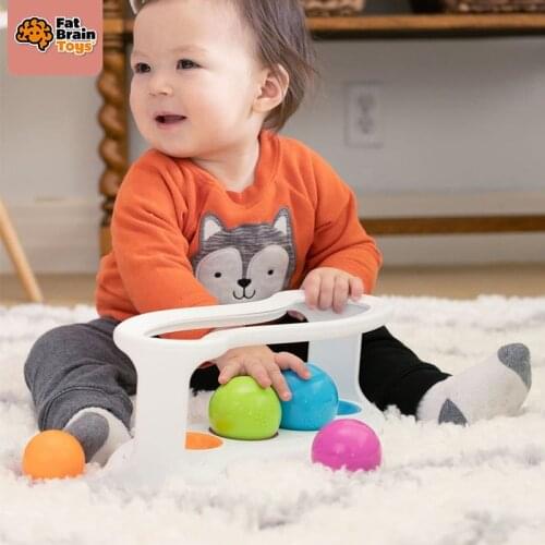 Fat Brain Baby Fun Educational Toys For Children Colored Balls Drop Roll Again Sorter Kids Gift