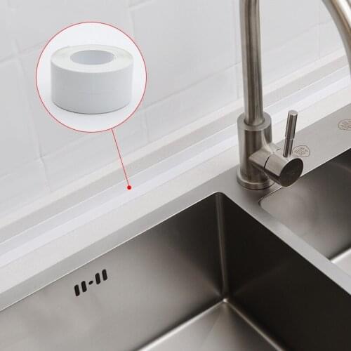 Kitchen Sink Waterproof Sticker Anti-mold Waterproof Tape Bathroom Countertop Toilet Gap Self-adhesive Seam Sticker home Kitchen