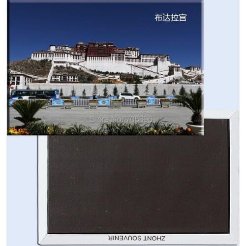World Souvenir Magnets , Chinese XiZang the Potala Palace Sence Tourist Metal Fridge Magnet SFM588