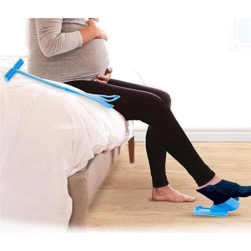 Sock Aid Kit Slider Easy On and Off Pulling Assist Device Sock Helper Putting On Socks Mobility Aid for Elderly Disabled