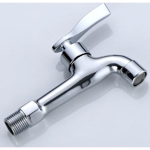 High Quality Brass Kitchen Bathroom Sink Tap Mop Pool Water Taps 17cm Long Outdoor Garden Faucet Tap Washing Machine Bibcock