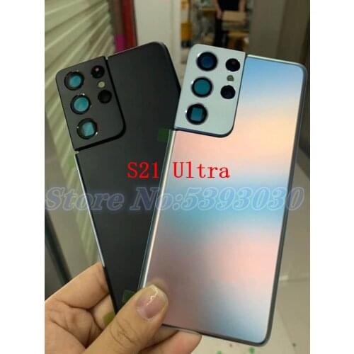 New Orignal Rear Door For Samsung Galaxy S21+ Plus S21 Ultra Back Battery Cover Glass Panel Housing Case Repair Replacement Part