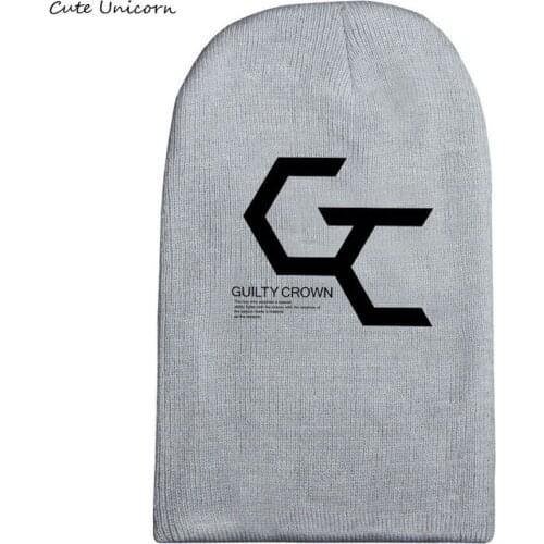 Guilty Crown autumn winter hat beanies unisex knitted cap casual hats for women hip hop Skullies anime beanie female gorro