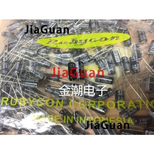 100PCS NEW RUBYCON YXA 25V100UF 5X11MM 105 degrees Aluminum electrolytic capacitors yxa 100UF 25V 25YXA100M 100UF/25V