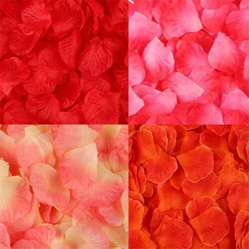 1000/3000pcs Wedding Party Flower Petal Accessy Artificial False Flower Rose Petals Fake Petals Marriage Decoration Supplies
