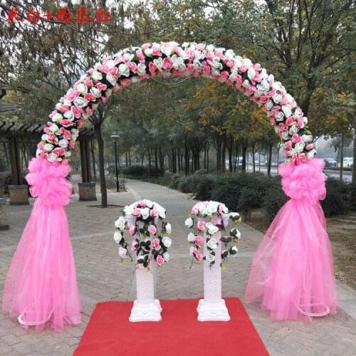 2.5M wedding props arch simulation silk happiness door venue decoration arch opening activity store celebration flower door