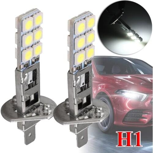 2PC NEW H1 6000K Super White 55W LED Headlight Bulbs Kit Fog Driving Light Car LED Fog Light Bulb