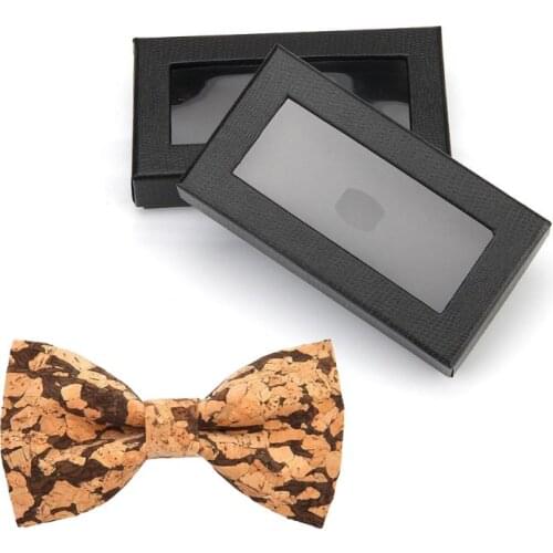 40GC Cork Wood Bow Tie Men Creative Wood Grain Bowties Fashion Wedding Parties Accessories