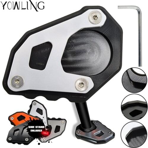 For 1290 1090 1190 Adv Motorcycle accessories CNC Side Stand Enlarge Support Plate For 1050 1090 1190 1290 Adventure