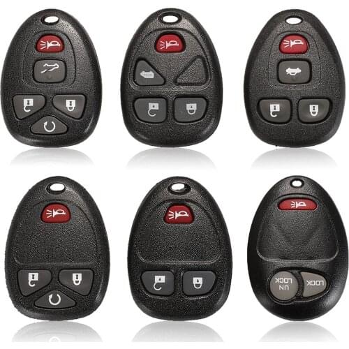 Bilchave 3/4/5/6 Buttons Remote Key Shell Cover For Buick Hummer H3 GMC For Chevrolet Colorado Isuzu Replacement Key Case