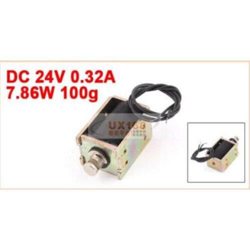 Electromagnet HIO-0837L-24V75 Electric Control Cabinet Door Lock Cash Register Cash Box Safe Lock Vending Machine 0.32A DC 24V