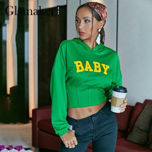 Свитшоты женские Glamaker China At AliExpress