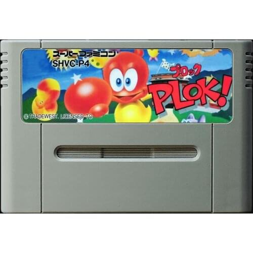 Game cards : PLOK! ( Japanese NTSC Version!! )