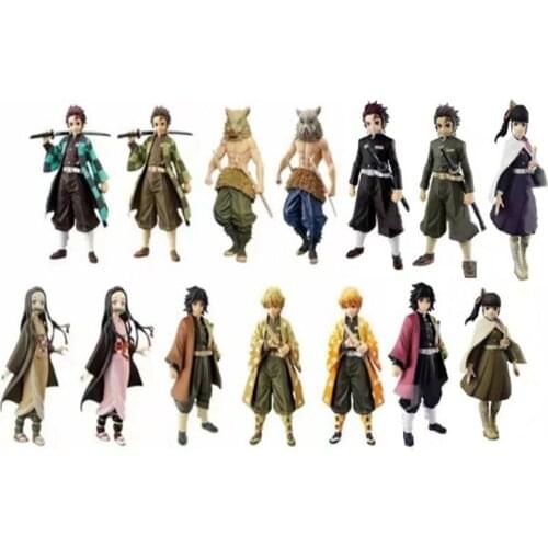 Demon Slayer Kamado Nezuko Hashibira Inosuke Agatsuma Zenitsu Hand-made decoration model doll birthday gift collection toy