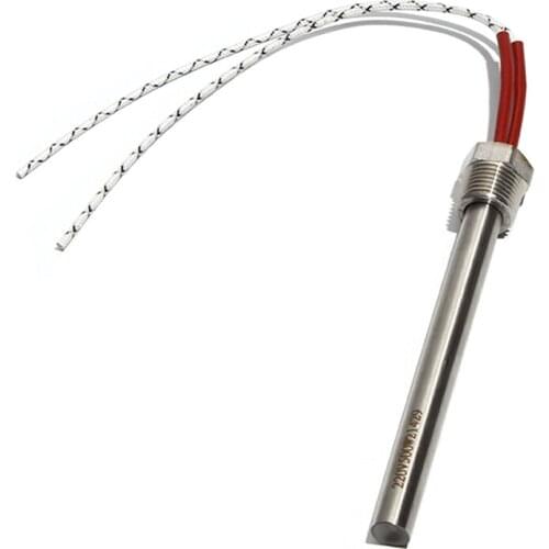 16*200mm Size DN15/21mm Immersion Cartridge Heater Tubular Heater 48V/60V/72V 200W/500W/1000W 304SUS Heating Element with Nut