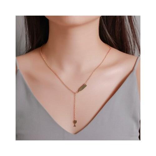 New fashion Wine Bottle Wine Glass Necklace For Women girl Accessories jewelry wholesale