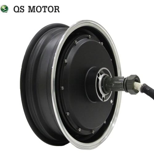 QS high power single shaft 12*3.5 inch 5KW V3 Electric Scooter Hub Motor with high speed