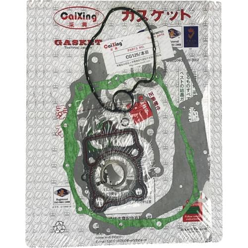 Motorcycle Engine GASKET KIT FOR HONDA CG125 Crankcase CLUTCH CYLINDER HEAD COVER GASKET