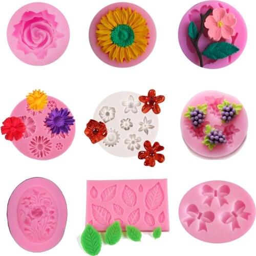DIY Sugar Craft Cake Flower Silicone Mold Fondant Mold Cake Decorating Tools Gum Paste Mold