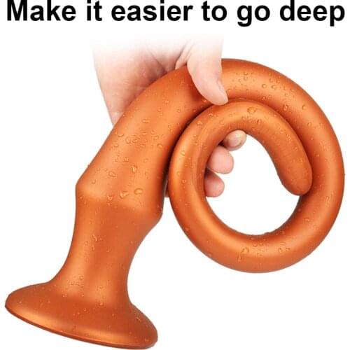 60CM Super Long Dildo Soft Huge Anal Butt Plug For Men Prostate Massage Anus vagina stimulation Adult Game Sex Toy For Women