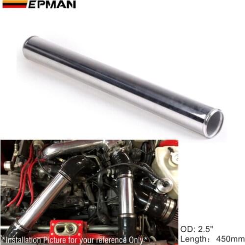 2pcs/unit 63mm 2.5" Straight Aluminum Turbo Intercooler Pipe Tube piping Length 450 mm For BMW e39 android EP-UP0-450-63