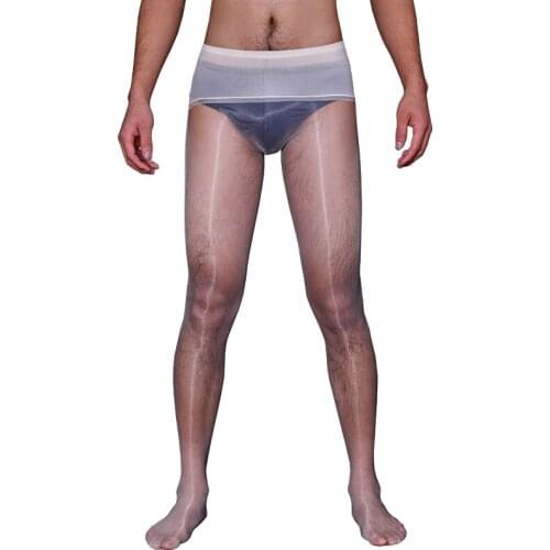 Ultra Thin 1D 912 Needle Sexy Pantihose Transparent Leggings Men Trousers Lucency Breathable Sultry Silky Invisible Pants-Hoses