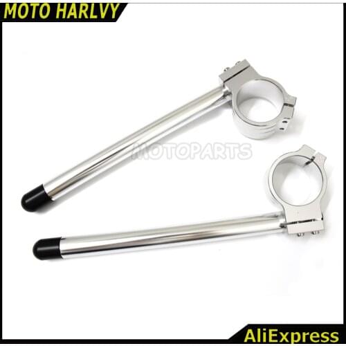 Universal CNC Racing Adjustable 31/32/33/35/36/37/39/41/43/50/51/mm Clip On Ons Clipon Fork Handlebars Cafe Racer Wholesale D20