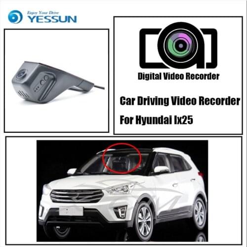 YESSUN For iPhone Android APP Control Function For Hyundai Ix25 Car Front Dash Camera CAM / DVR Driving Video Recorder