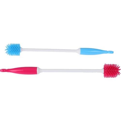 1 PCS Silicone Bottle Brush Baby milk Bottles Scrubbing Cleaning Tool Kitchen Cleaner For Baby milk Bottle Washing Cleaning