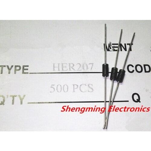 100PCS HER207 2A 800V Ultrafast recovery diode