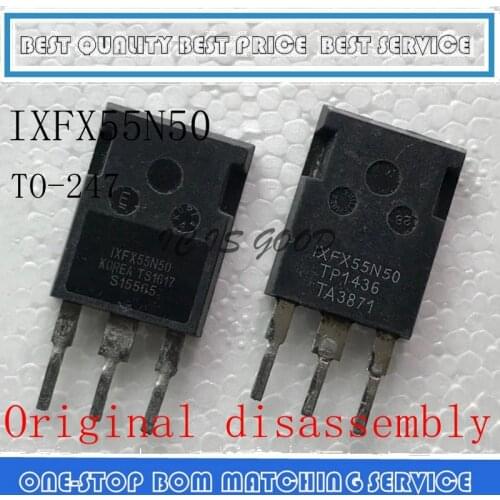 2PCS-10PCS IXFX55N50 55N50 500V 48A TO-247 MOSFET Transistor Original disassembly