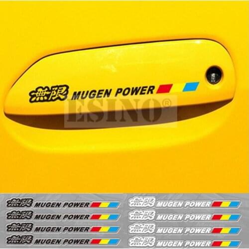 40 x Newest Mazdaspeed Car Handle Door Handle Stickers Car Body Stickers Reflective Any Body Decals for Mugen Power