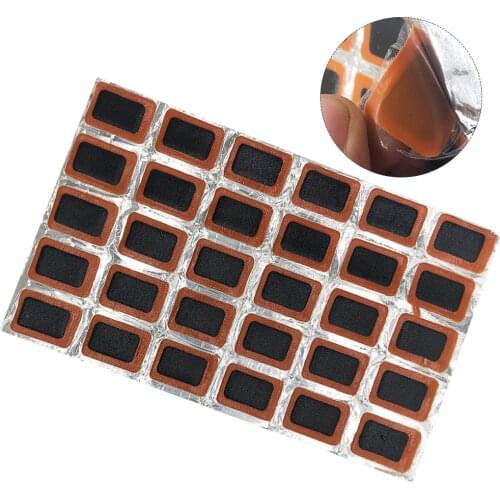 48PCS 25mm Square Rubber Bicycle Tire Patch Set Cycle Repair Tools Cycling Bike Tire Tyre Inner Tube Puncture