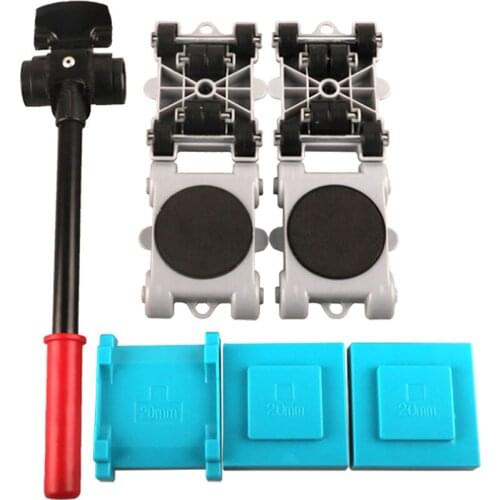 360 degree Rotatable 8pcs Furniture Lifter Set Lifter Mover Tool Set Moving Sliders
