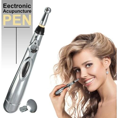 2019 Newst Electronic Acupuncture Pen Electric Meridians Laser Therapy Heal Massage Pen Meridian Energy Pen Relief Pain Tools