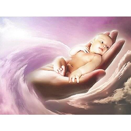 Full Square/Round Drill 5D DIY Diamond Painting "Baby Wave" Diamond Rhinestone Embroidery Cross Stitch 5D Home Decor Gift