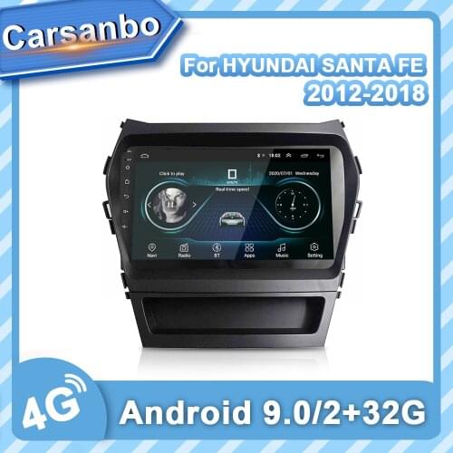 Car Radio Android GPS Video Player Navigation Multimedia for Hyundai Santa Fe 3 Grand 2012-2018 Multimedia Car Radio Player