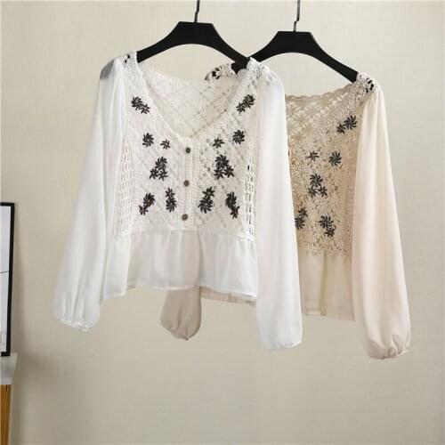 Блузки на пуговицах AZTERUMI China At AliExpress