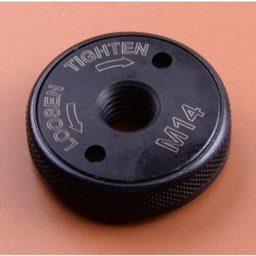 Black M14 Plate Clamp Nut Chuck Flange Locking Release for Angle Grinder Cutting Machine 1200 W of 11000 rpm High Strength