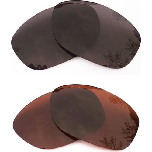 Black & Brown Polarized Replacement Lenses for Pit Bull Frame 100% UVA & UVB