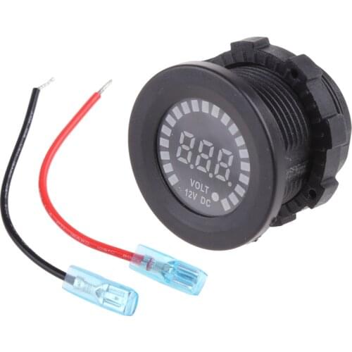 DC 12V Digital Voltmeter Car motorcycle LED Panel Display Voltage Gauge Meter