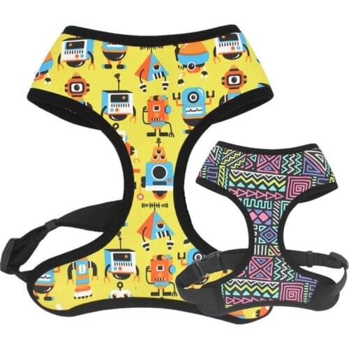 Reversible Dog Harness with neoprene breathable mesh for Small Medium Large Dogs