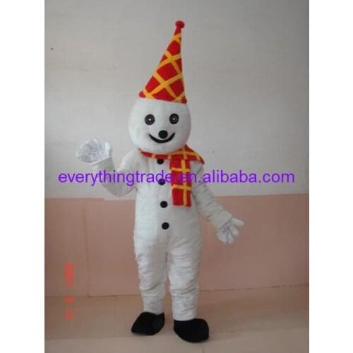 Hot sale Cute Cartoon Character Adult Cute Adult Mascot Costume Snowman Halloween costume