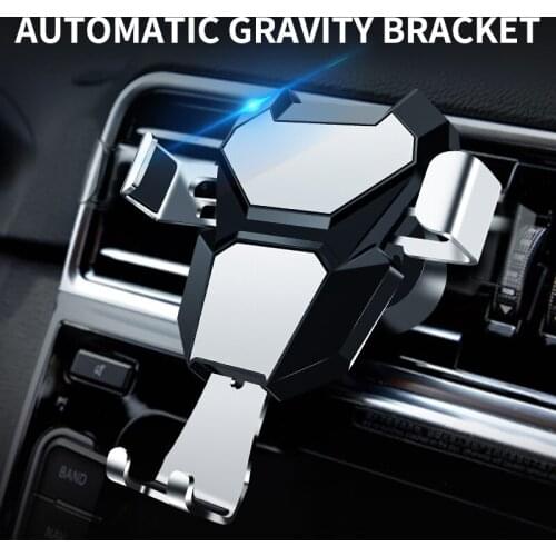 Gravity GPS Stand Car Phone Holder Air Vent Mount Phone Universal Bracket Stable Holder Multi Color forSamsung foriPhone 11