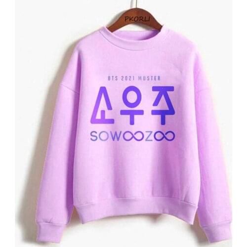 Korean Fashion K Pop Bangtan Boys Muster Sowoozoo Hooded Sweatshirt Harajuku Pullover Womens Clothing Kpop Sugar Streetwear