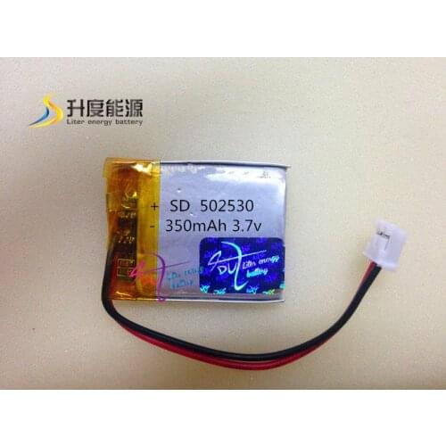 XHR-2P 2.0 3.7V 502530 350 mah lithium-ion polymer battery quality goods quality of CE FCC ROHS certification authority