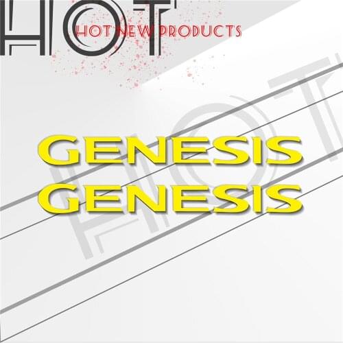 Stickers Motorcycle bicycle fuel tank sticker wheel helmet MOTO waterproof reflective logo decal For Hyundai genesis GENESIS