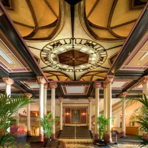 Custom mural Modern nostalgic style hotel bar ceiling wall painting Chinese style retro living room wallpaper mural